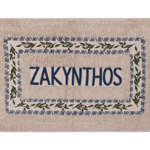 Πατάκι ελιά Ζάκυνθος (50cm x 80cm) μπλέ