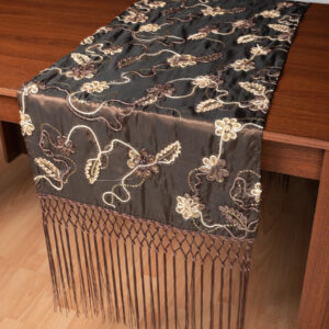 Σατέν τραβέρσα A11 (50cm x 210cm) καφέ