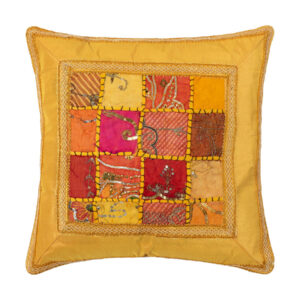 Μαξιλαροθήκη antic με φάσα (45cm x 45cm) κίτρινο