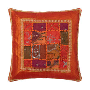 Μαξιλαροθήκη antic με φάσα (45cm x 45cm) πορτοκαλί