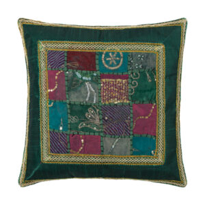 Μαξιλαροθήκη antic με φάσα (45cm x 45cm) πράσινο