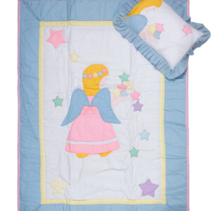 bebe κουβερτάκι ( 90cm x 120cm + 25cm x 35cm) bebe αγγελάκι