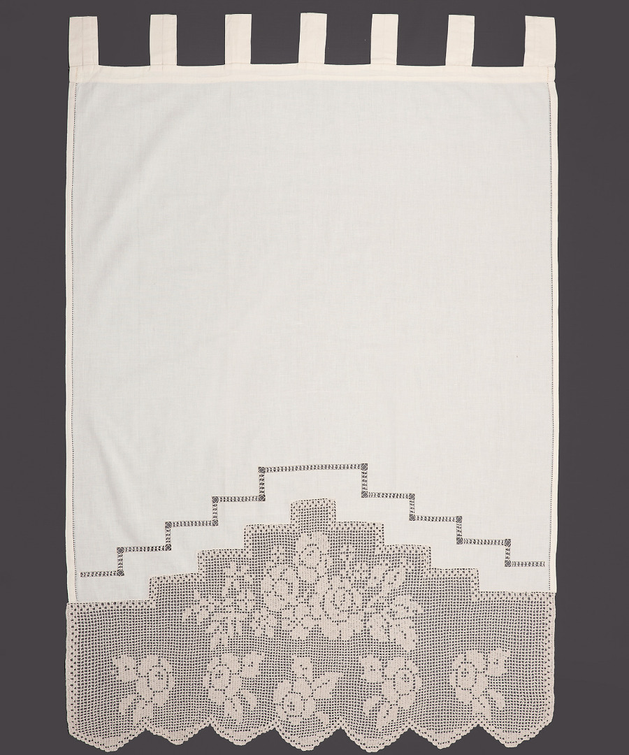 κουρτίνα BG11 ΠΛΕΚΤΟ (110cm x 150cm) ecru με τιράντες