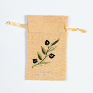 Σαπουνοθήκη (10τμχ) ΚΡΗΤΗ (9cm x 14cm) κίτρινο με χρώμα