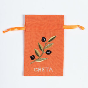 Σαπουνοθήκη (10τμχ) ΚΡΗΤΗ (9cm x 14cm) πορτοκαλί με χρώμα