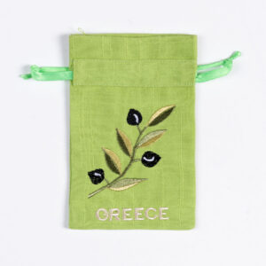 Σαπουνοθήκη (10τμχ) GREECE (9cm x 14cm) πράσινο με χρώμα