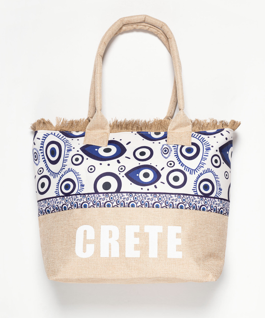 Τσάντα με χερούλι (49cm x 15cm x 34cm) μάτι 2 CRETE