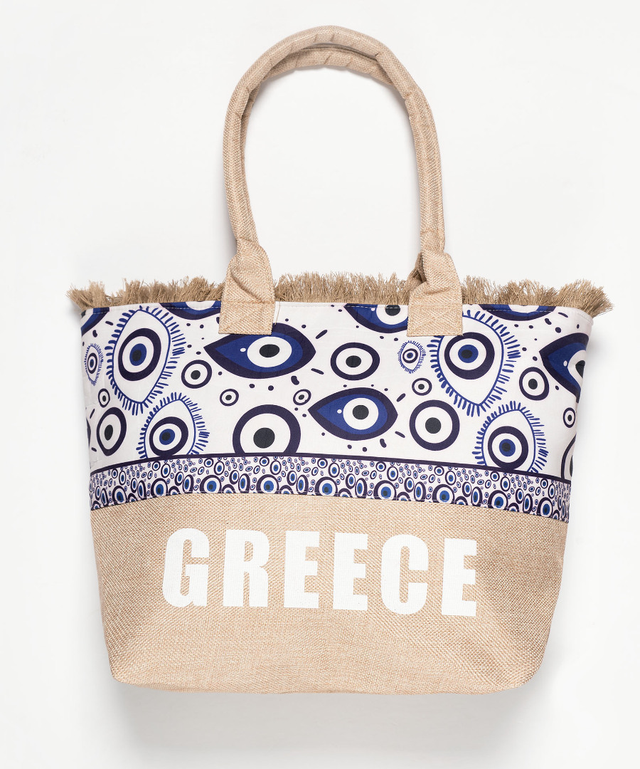 Τσάντα με χερούλι (49cm x 15cm x 34cm) μάτι 2 GREECE