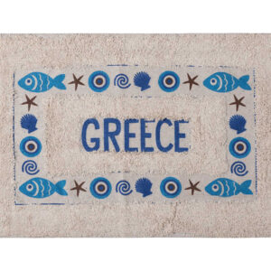 Πατάκι μάτι GREECE (50cm x 80cm) μπλέ