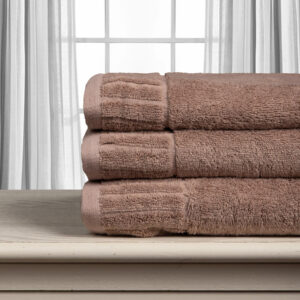 Βαμβακερή πετσέτα ΜΕΛΩΔΙΑ 600gsm (75cm x 150cm) Light brown