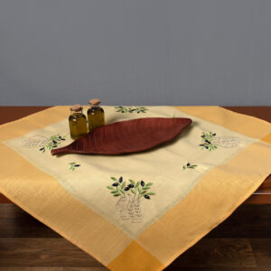 Τραπεζοκαρέ N1 (135cm x 135cm) κίτρινο