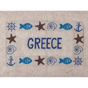 Πατάκι ψάρι GREECE (40cm x 60cm) μπλέ