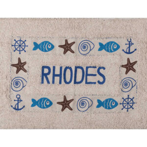Πατάκι ψάρι RHODES (50cm x 80cm) μπλέ