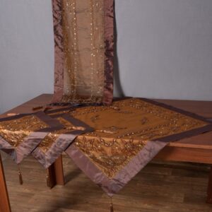 Σετ 4 τεμαχίων (85cm x 85cm, 40cm x 110cm, 2x40cm x 40cm) NK-0744-1 Καφέ