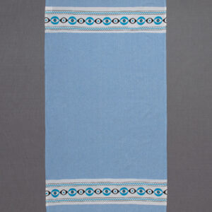Pestemal με πετσέτα nkp707 (90cm x 180cm) σιέλ