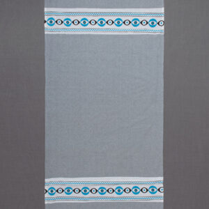Pestemal με πετσέτα nkp707 (90cm x 180cm) γκρί