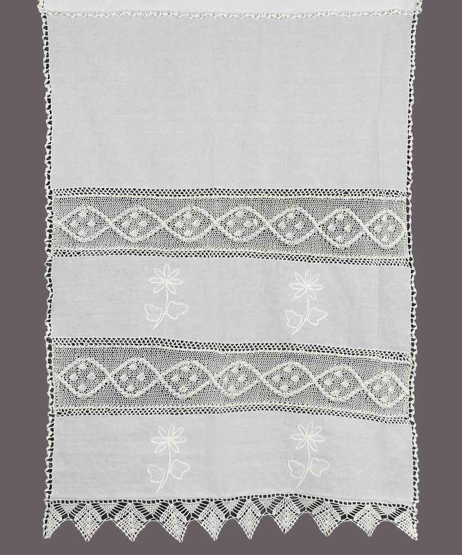 κουρτίνα NT1-2 (90cm x 130cm) λευκό με τούνελ