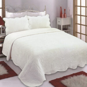 Κουβέρτα βελούδο με sherpa NX2211 (220cm x 240cm + 2x50cm x 70cm) ivory