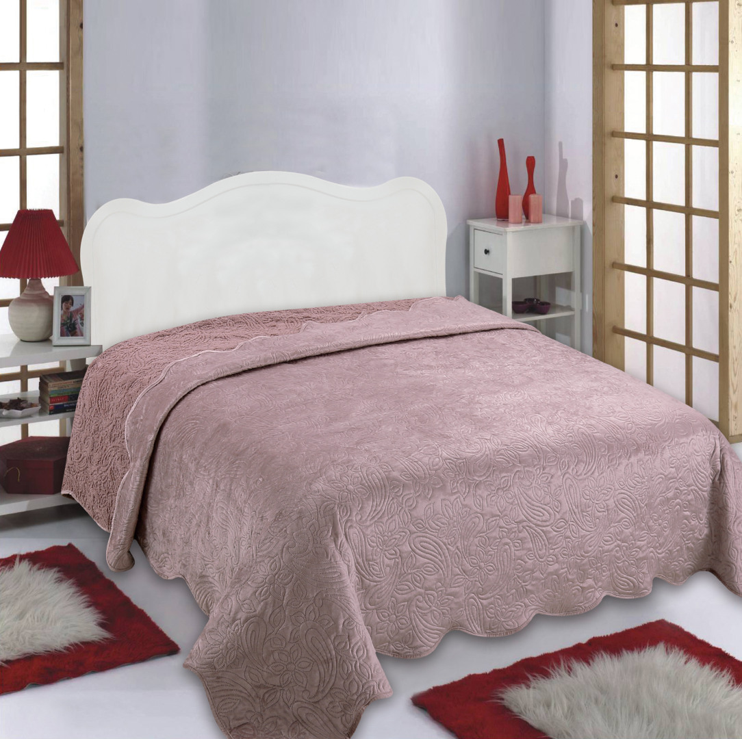 Κουβέρτα βελούδο με sherpa NX2211 (240cm x 260cm) syklamen
