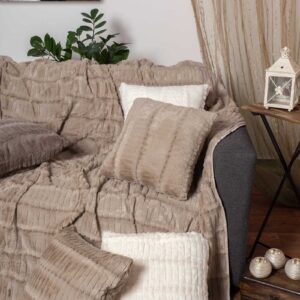 ΜΑΞΙΛΑΡΟΘΗΚΗ stripe (65cm x 65cm) μπέζ