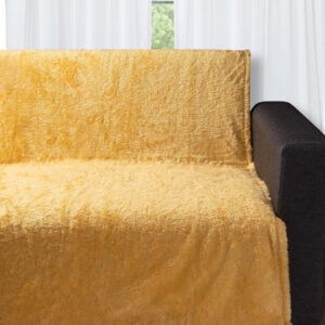 Διακοσμητικό fleece ριχτάρι 030 (150cm x 200cm) yellow